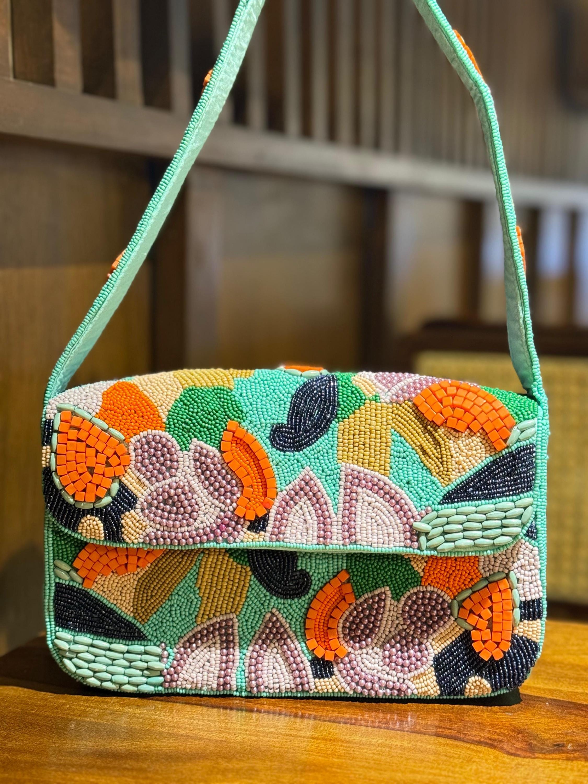Aurora Beaded Shoulder Bag