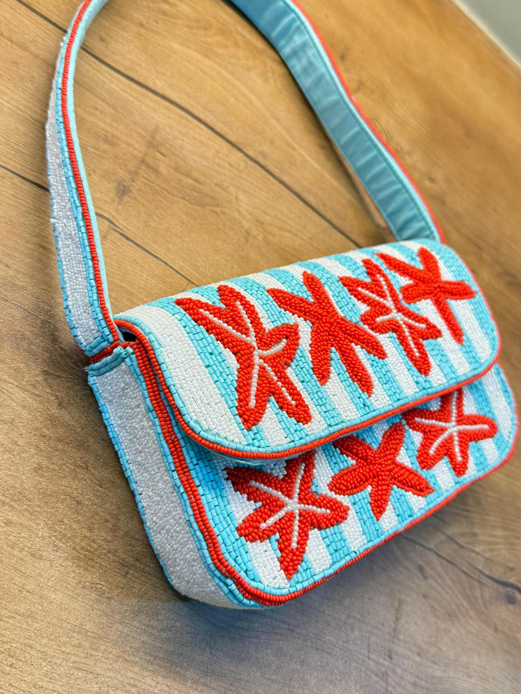 Starfish Stripe | Beach Wedding Purse