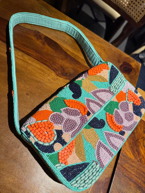Aurora Beaded Shoulder Bag