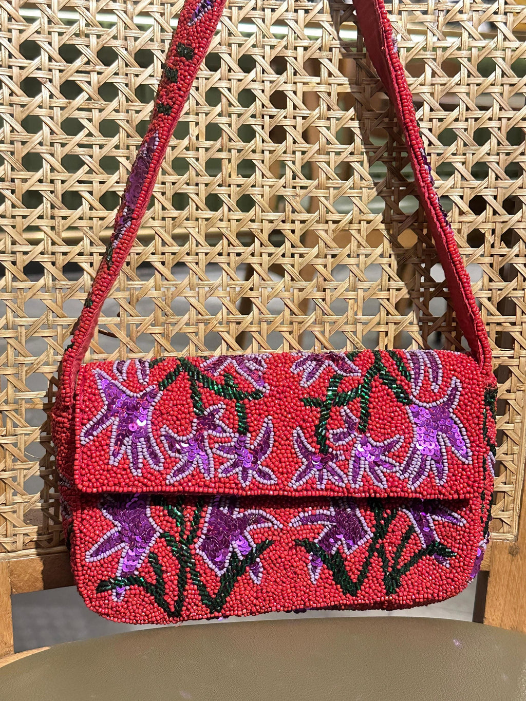 Floral Embroidery | Wedding Guest Purse