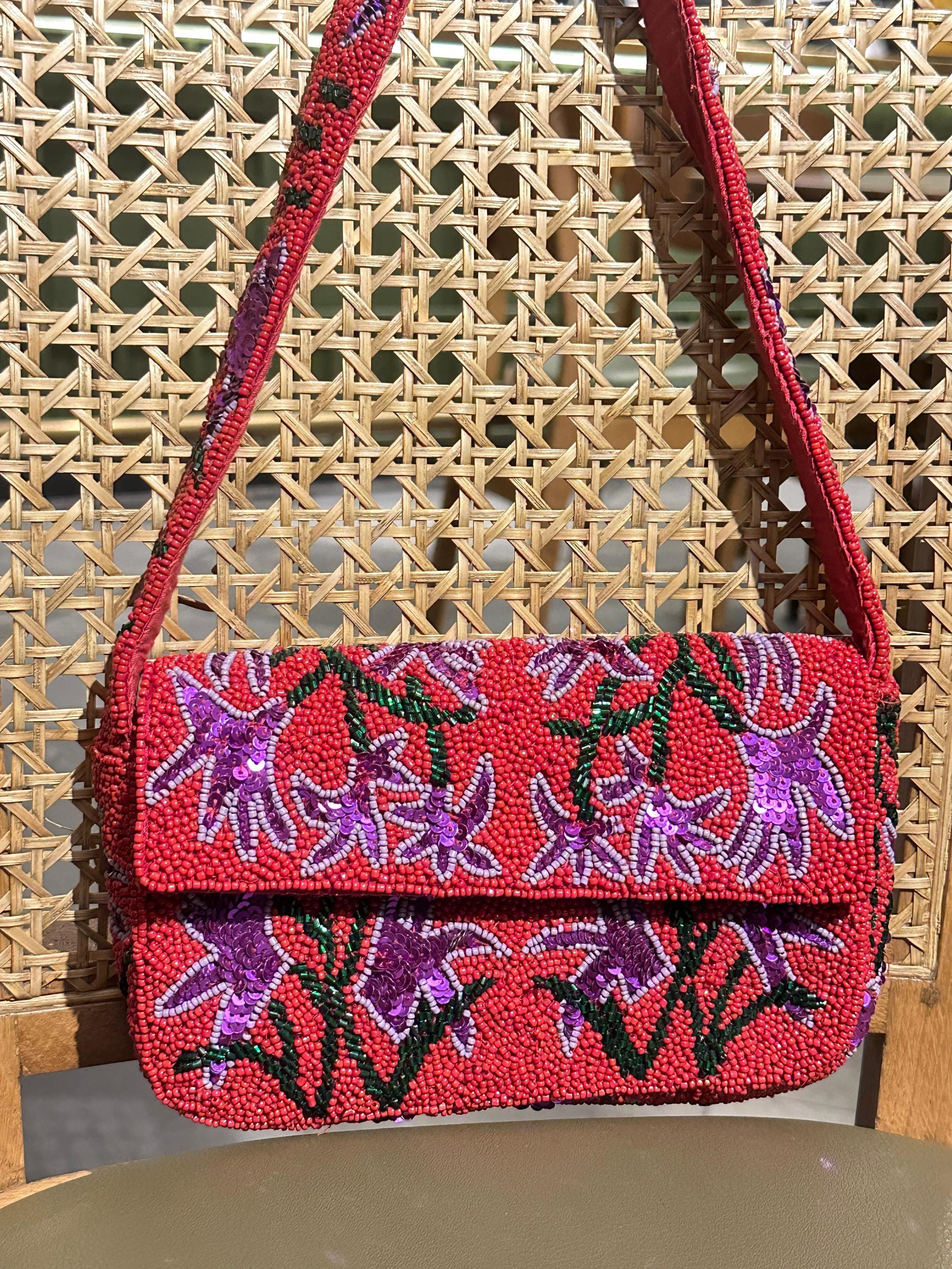 Floral Embroidery | Wedding Guest Purse
