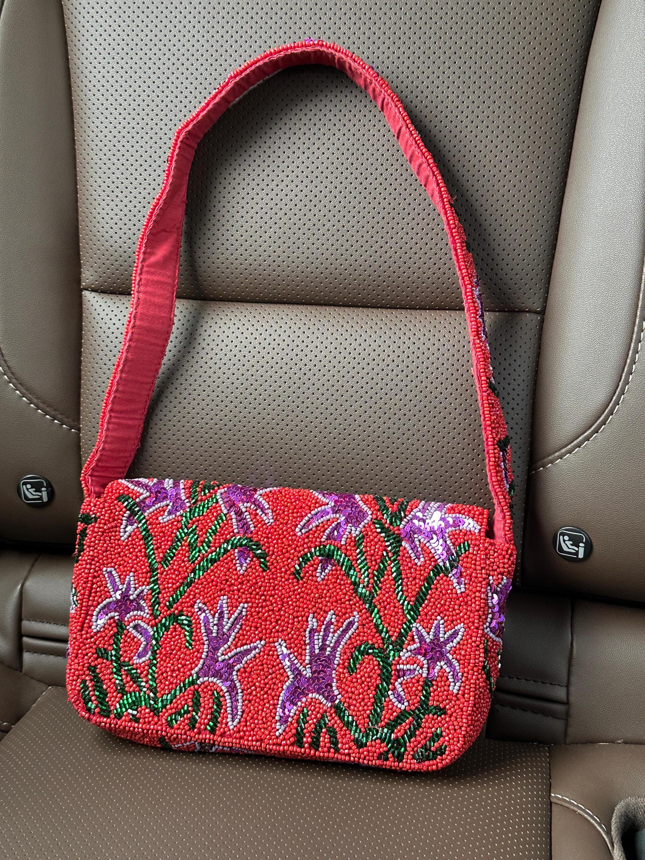 Floral Embroidery | Wedding Guest Purse