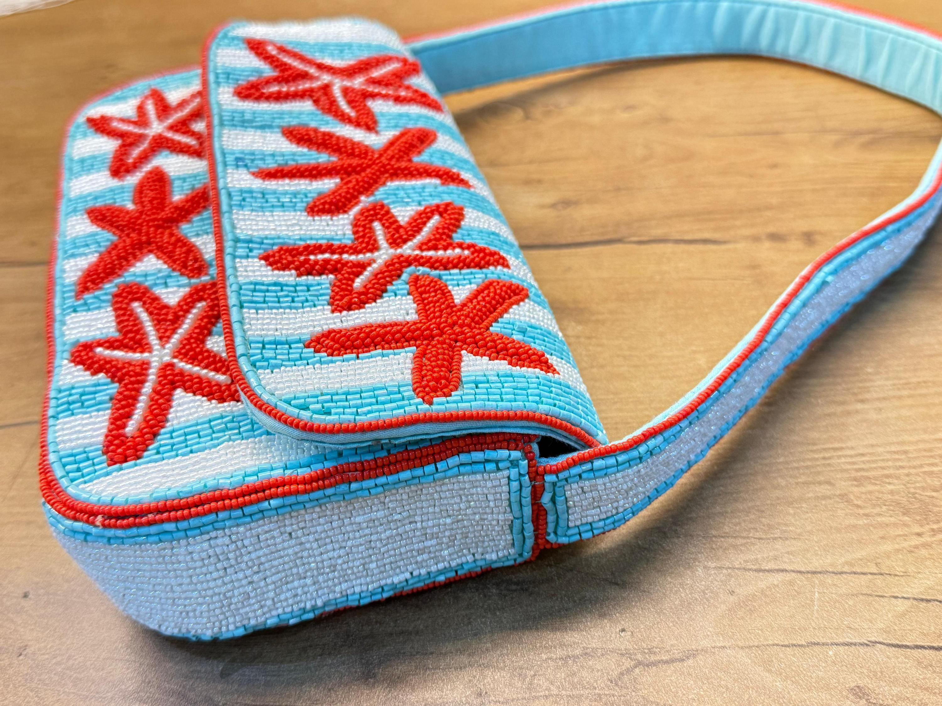 Starfish Stripe | Beach Wedding Purse