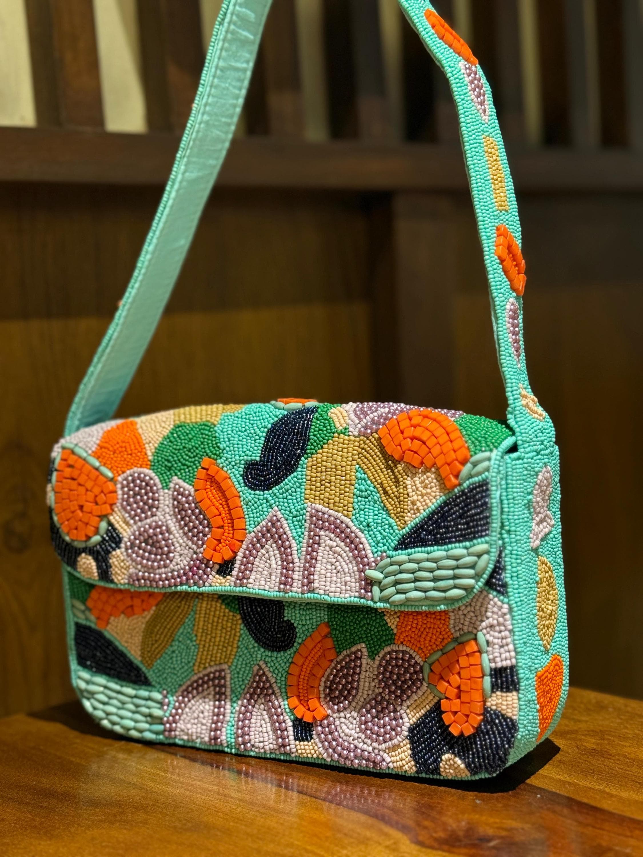 Aurora Beaded Shoulder Bag