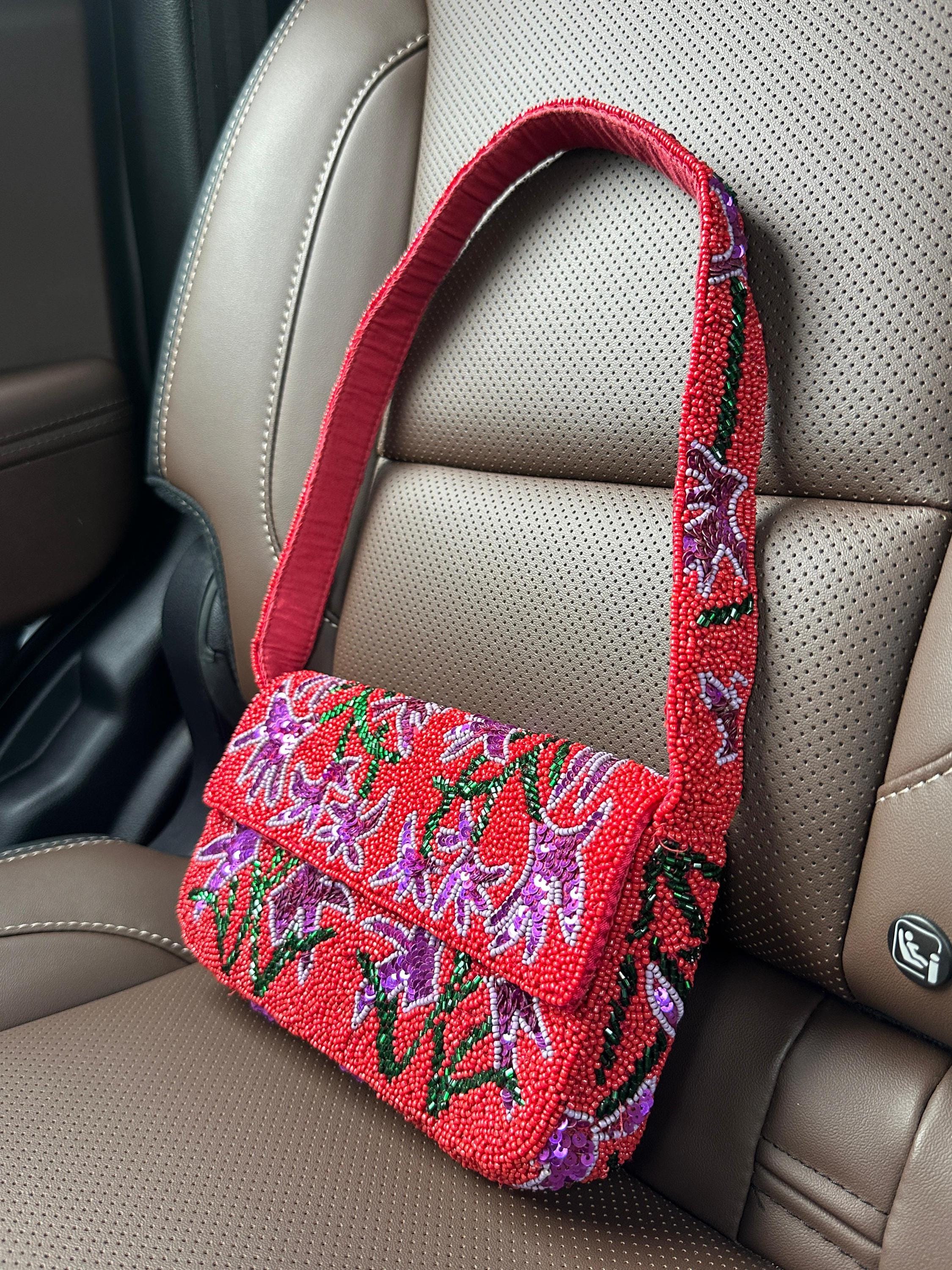 Floral Embroidery | Wedding Guest Purse
