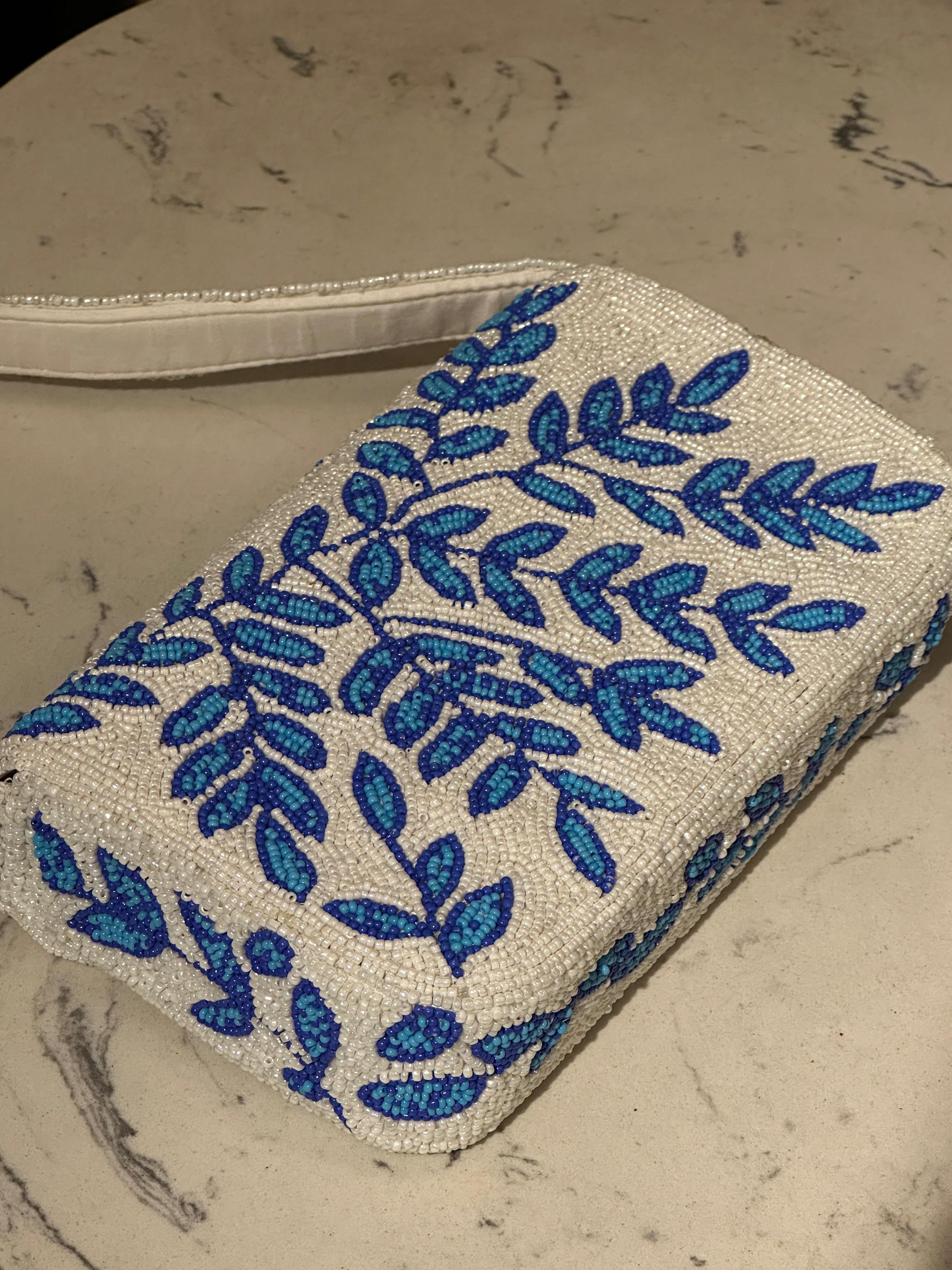 Blue Botanica Clutch