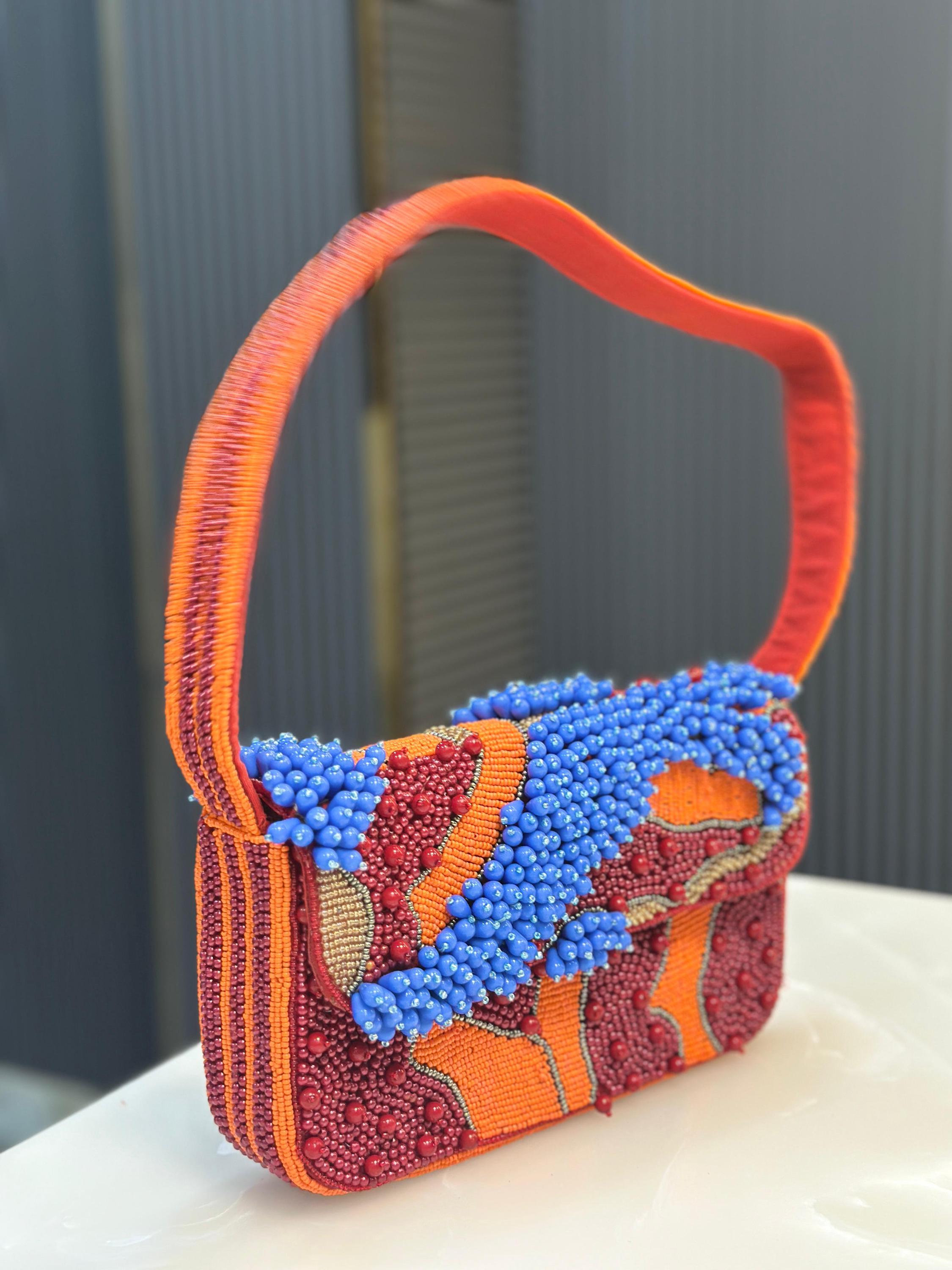 Inferno Mosaic Shoulder Handbag