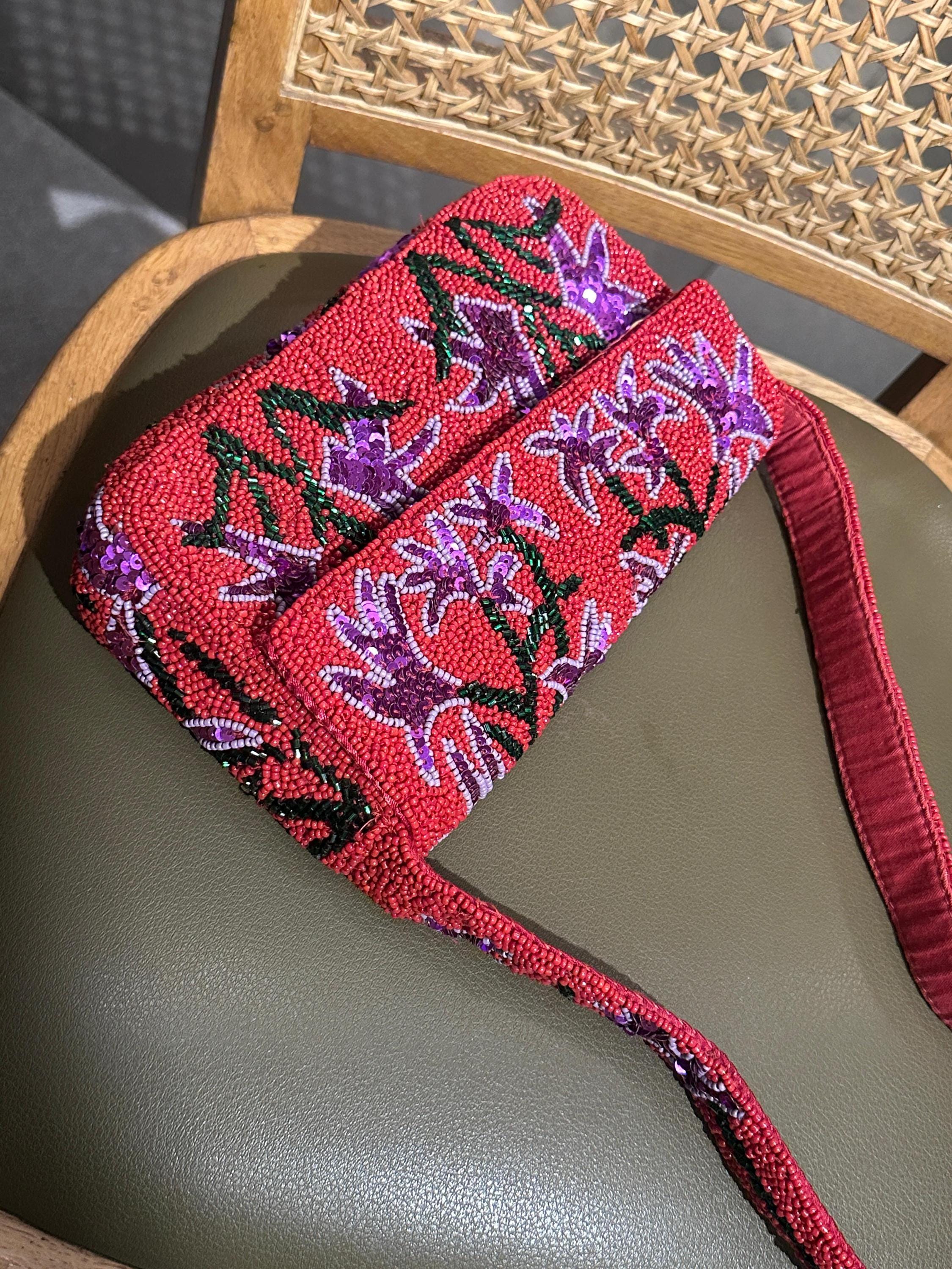 Floral Embroidery | Wedding Guest Purse