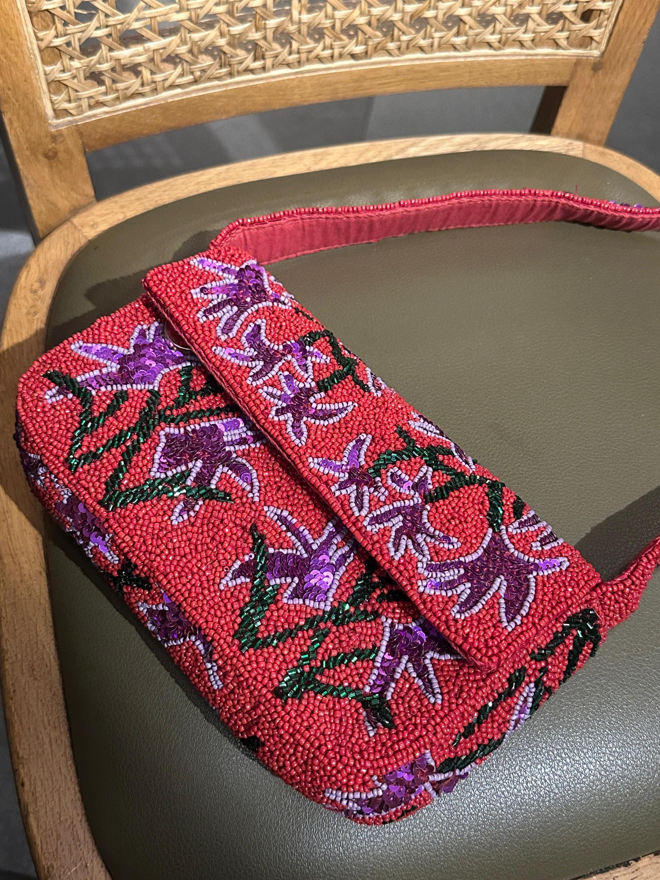 Floral Embroidery | Wedding Guest Purse