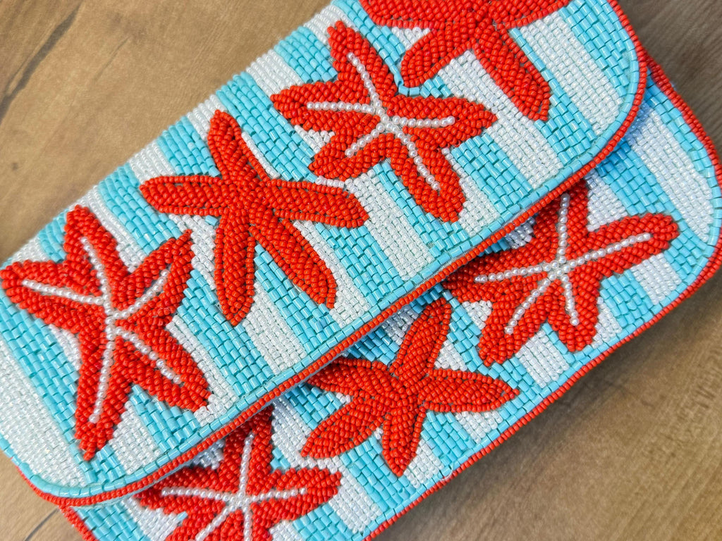 Starfish Stripe | Beach Wedding Purse