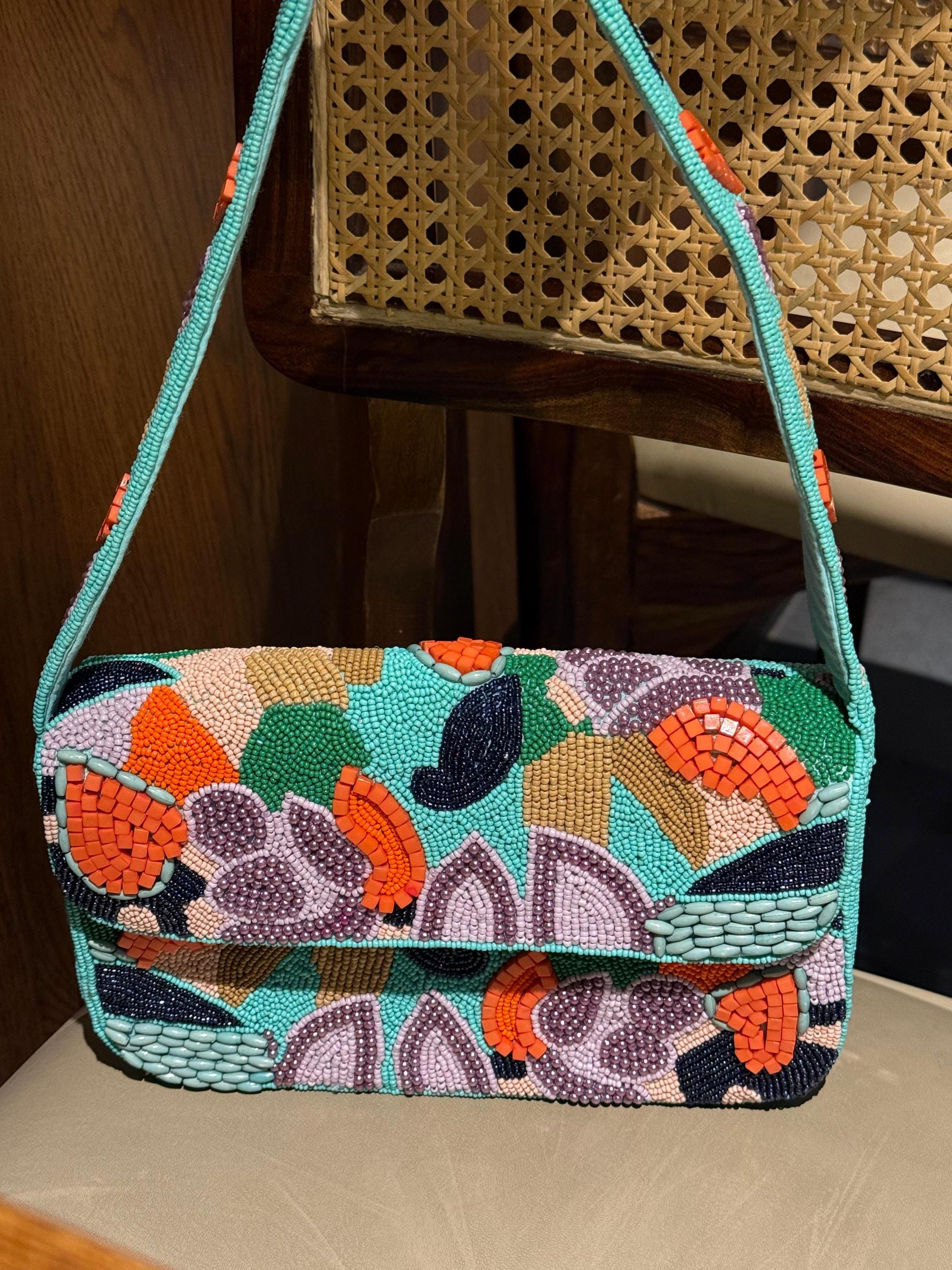Aurora Beaded Shoulder Bag