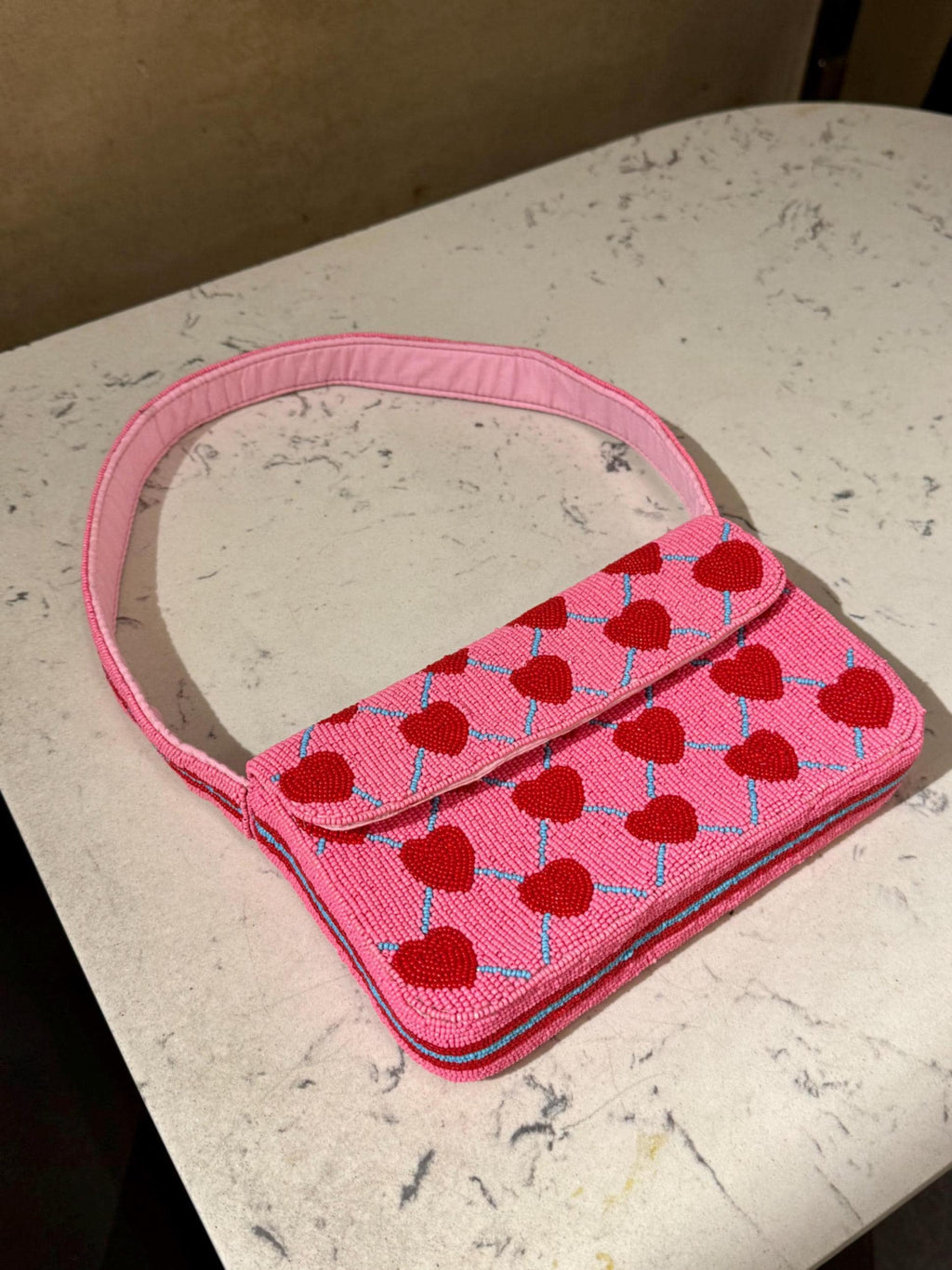 Sweetheart Beaded Bag