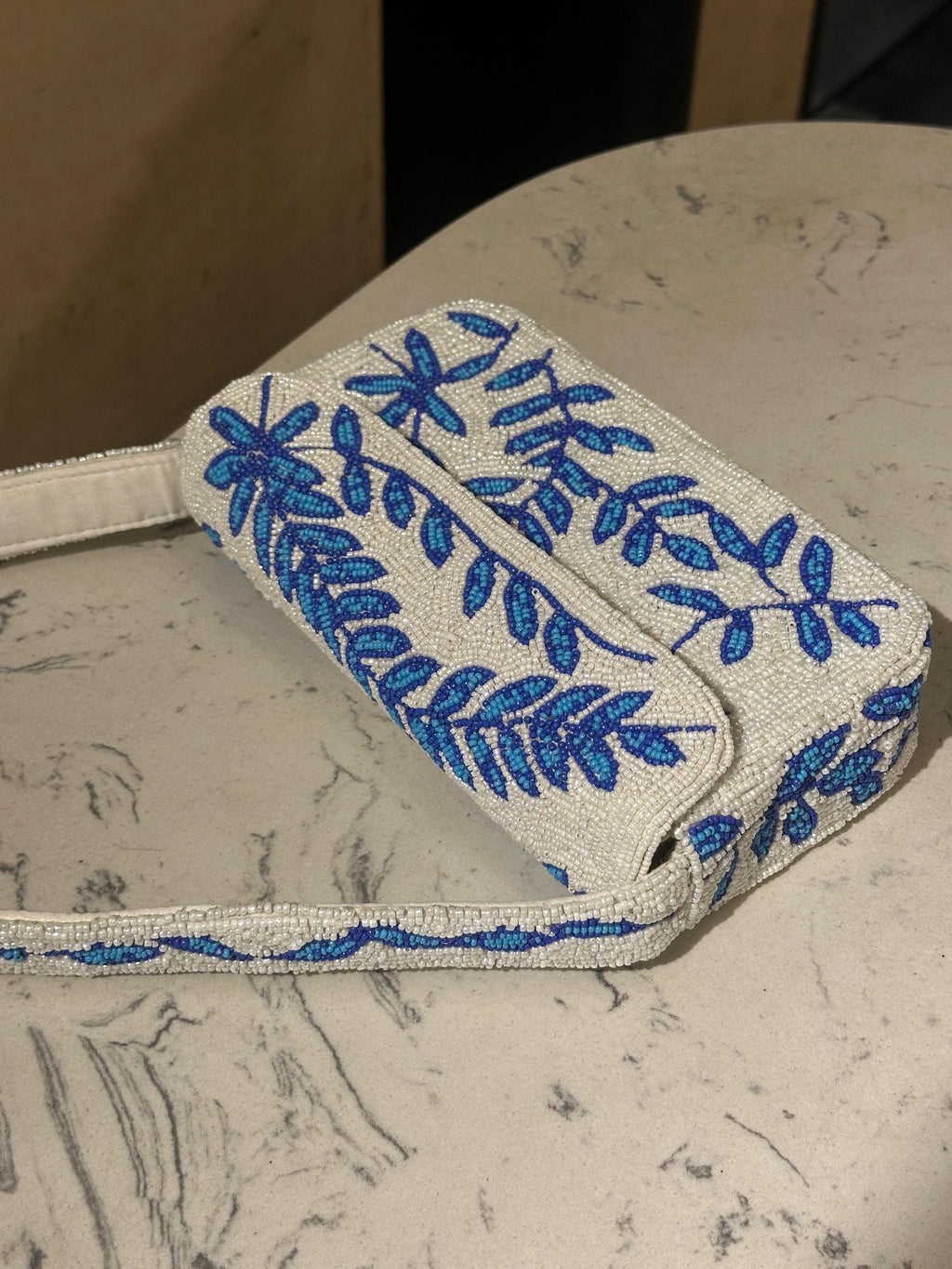 Blue Botanica Clutch