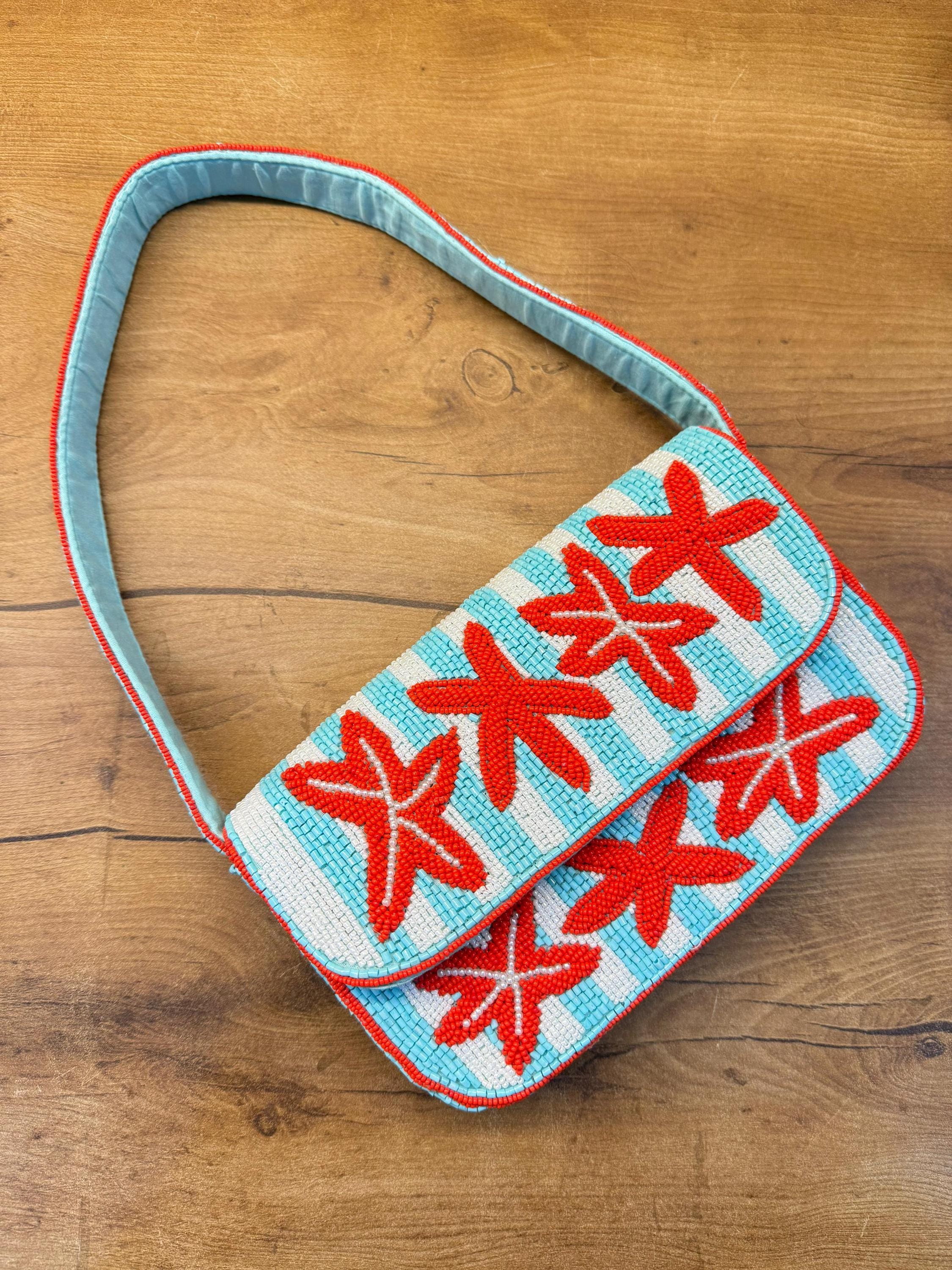 Starfish Stripe | Beach Wedding Purse