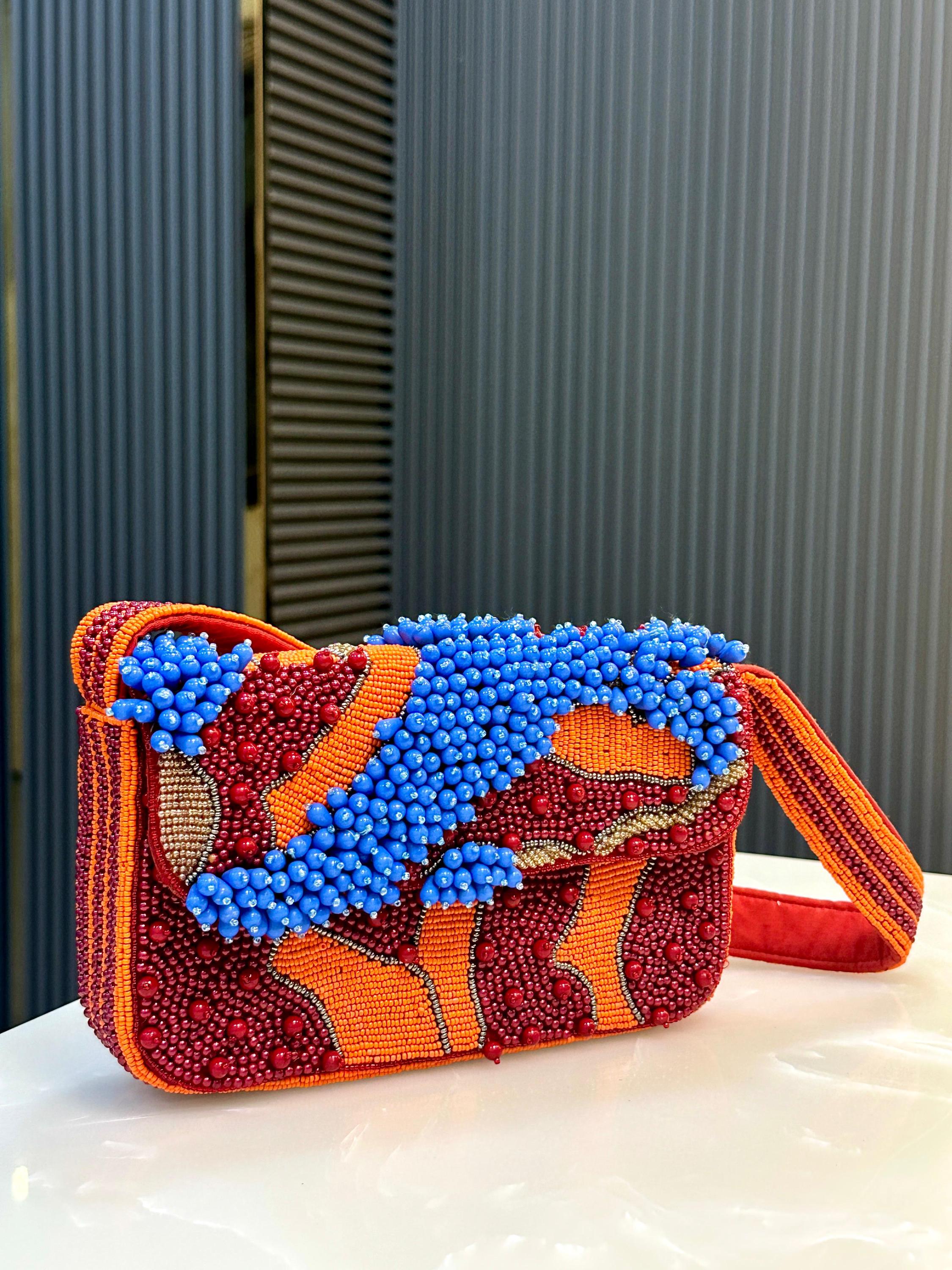 Inferno Mosaic Shoulder Handbag