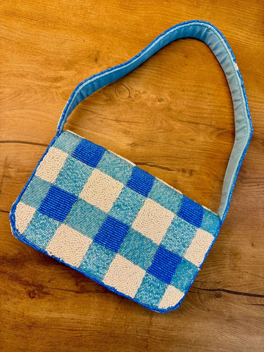 Handmade Lobster Picnic Beaded Clutch
