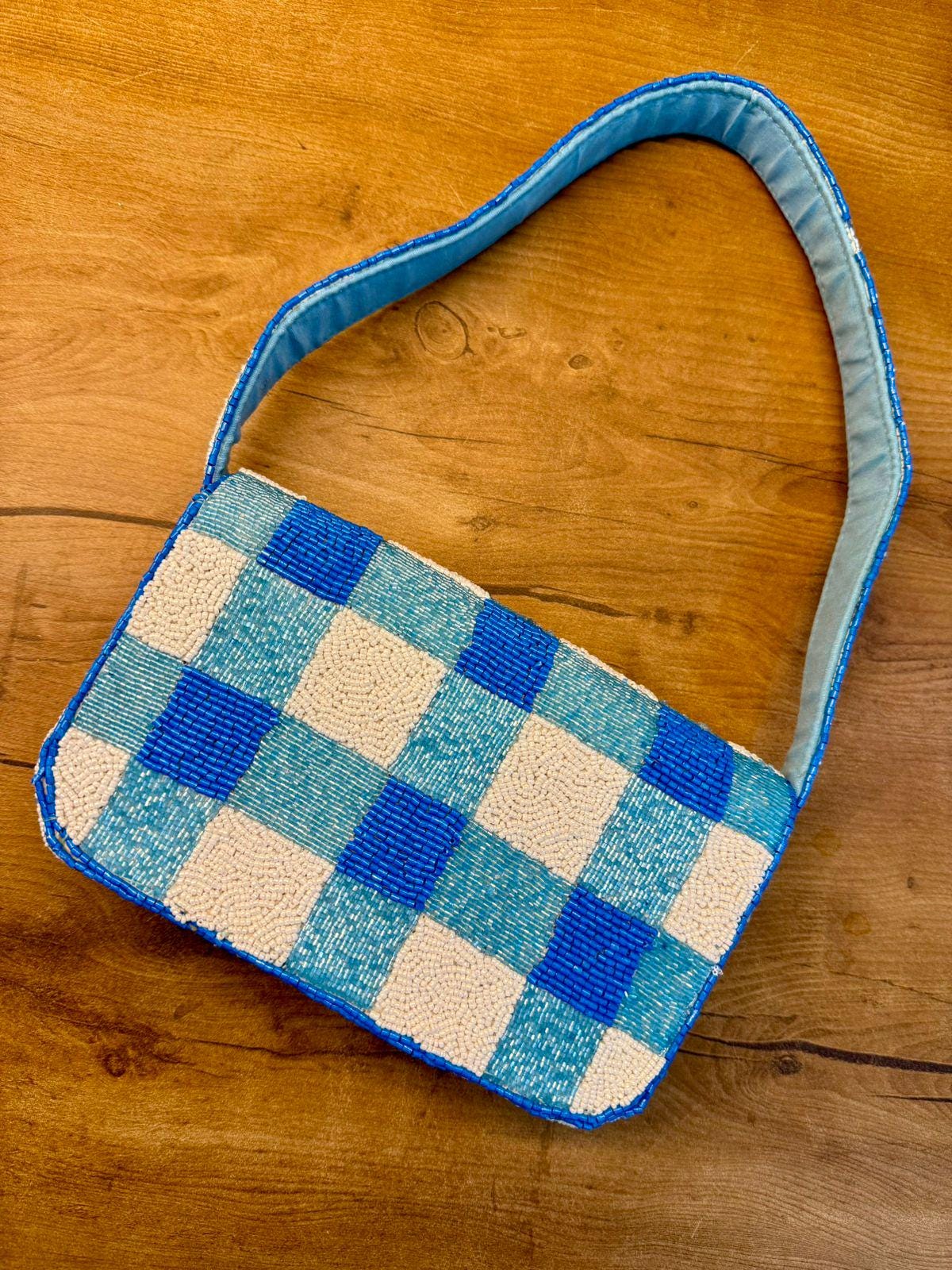 Handmade Lobster Picnic Beaded Clutch