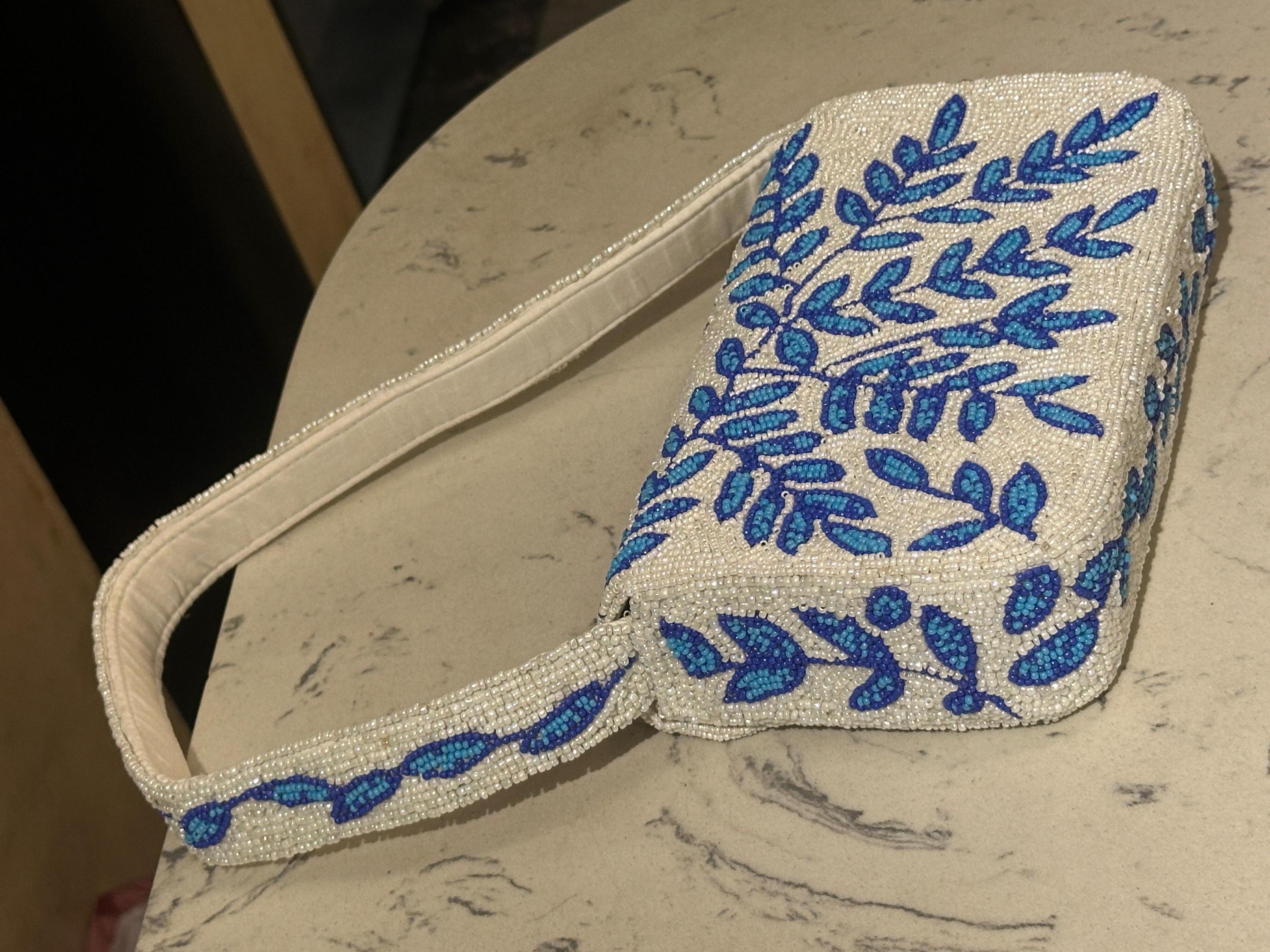 Blue Botanica Clutch