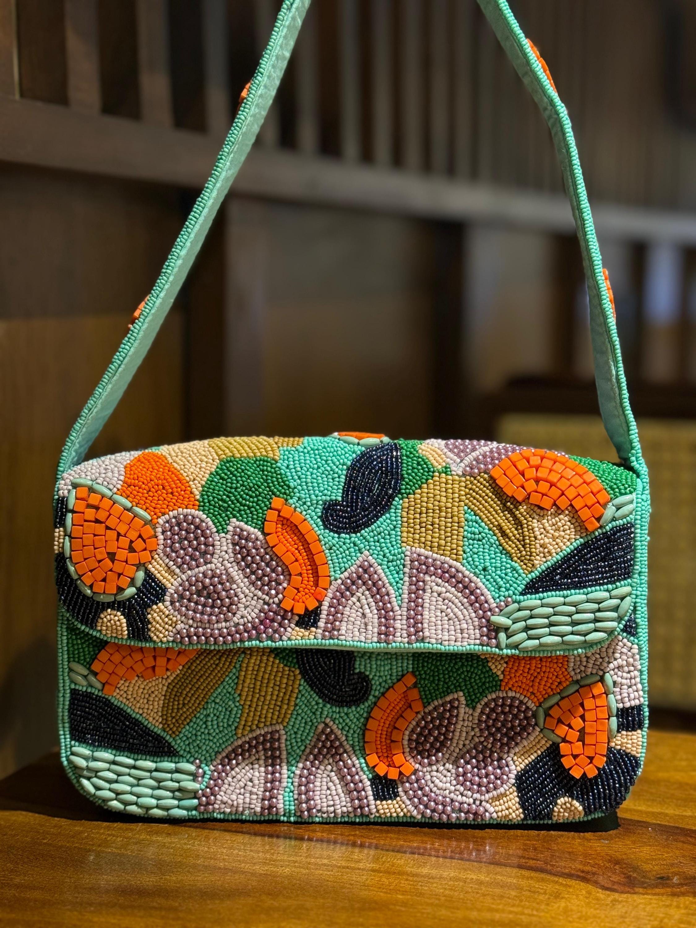 Aurora Beaded Shoulder Bag