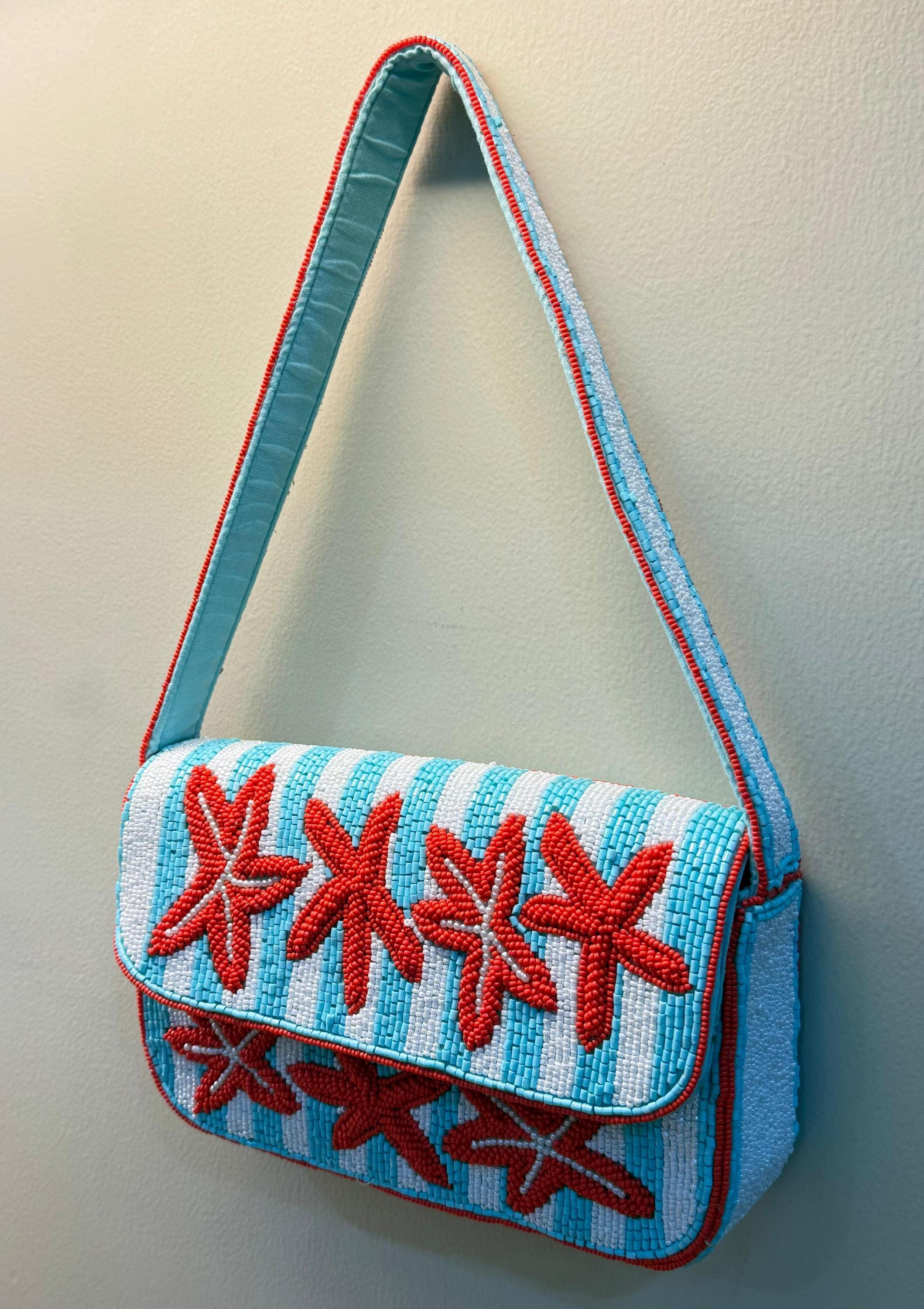 Starfish Stripe | Beach Wedding Purse