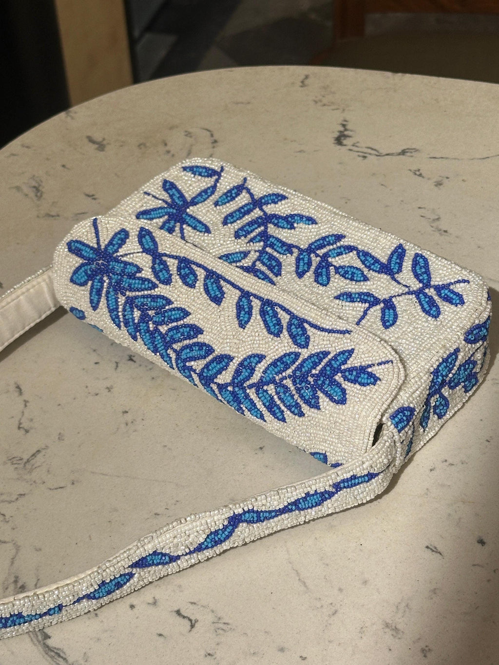 Blue Botanica Clutch