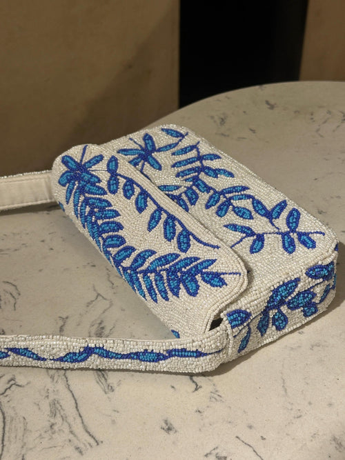 Blue Botanica Clutch