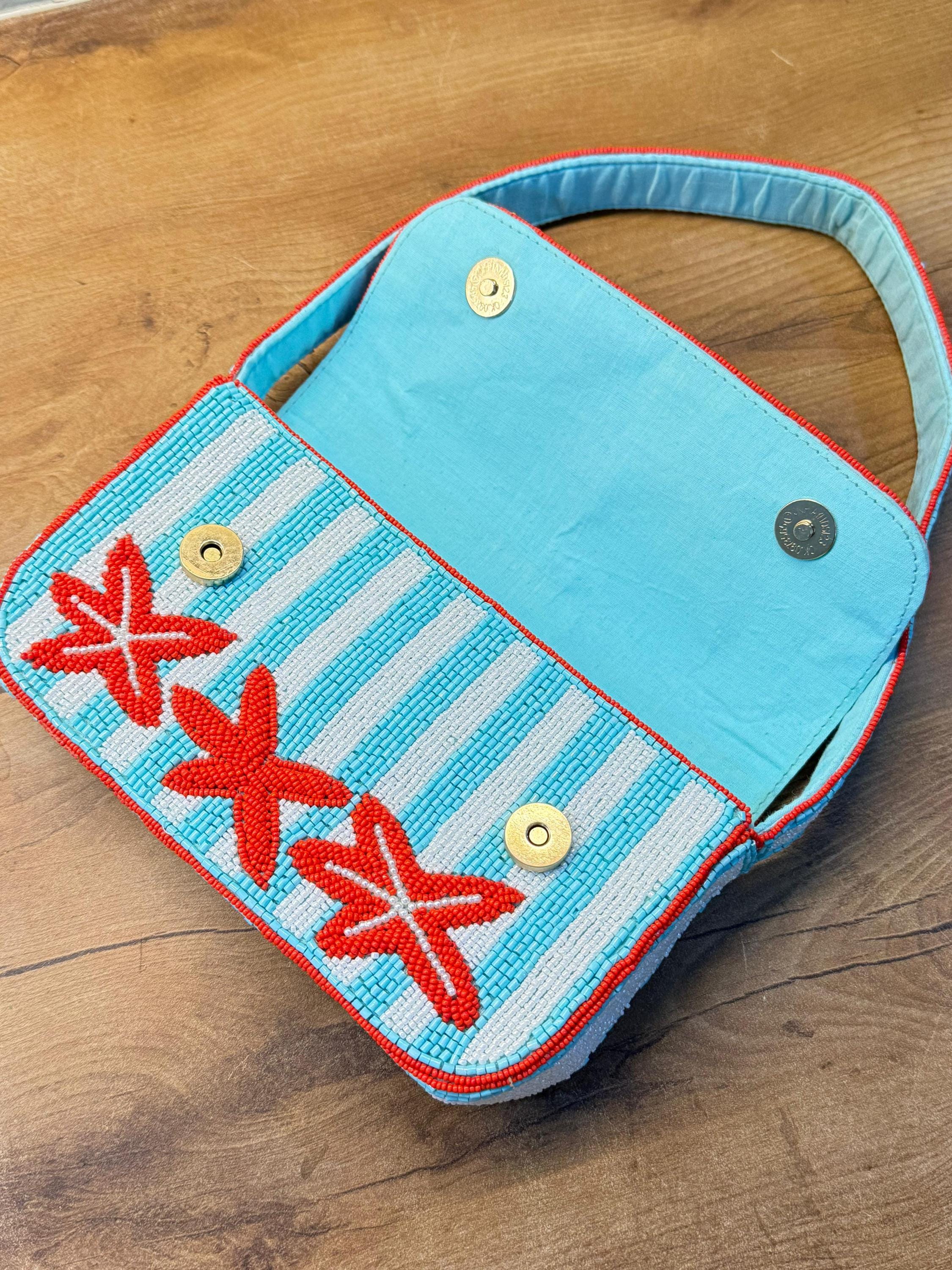 Starfish Stripe | Beach Wedding Purse