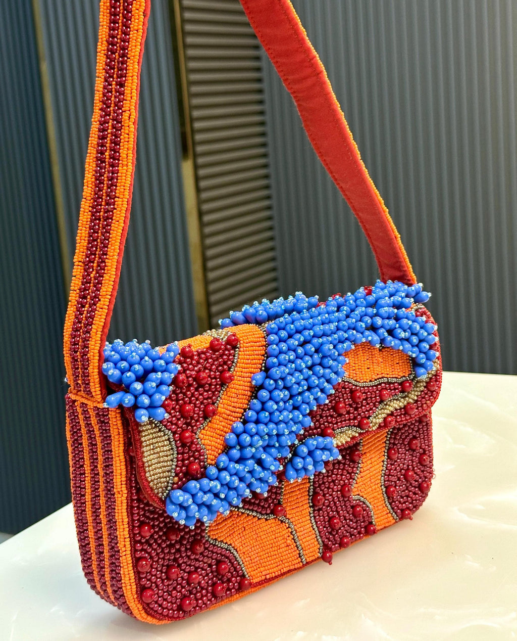 Inferno Mosaic Shoulder Handbag